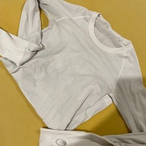 Lululemon Swiftly Tech LS White Sz 4